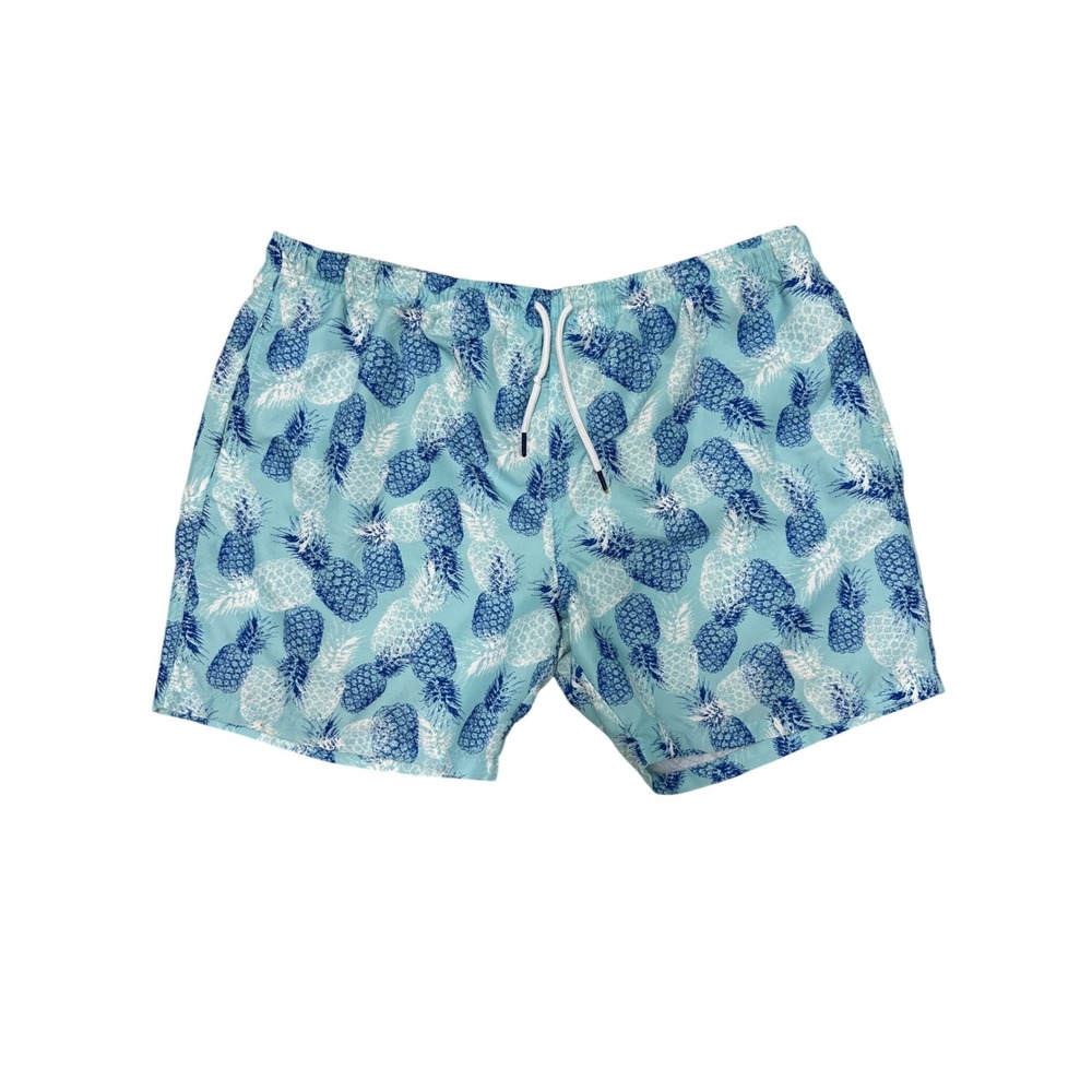 Crown and Ivy Swim Trunks Pineapple Print XXL Stained READ
